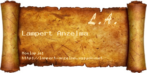 Lampert Anzelma névjegykártya
